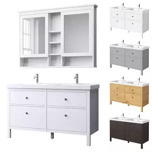 IKEA HEMNES ODENSVIK Sink cabinet with 4 drawers 3D model