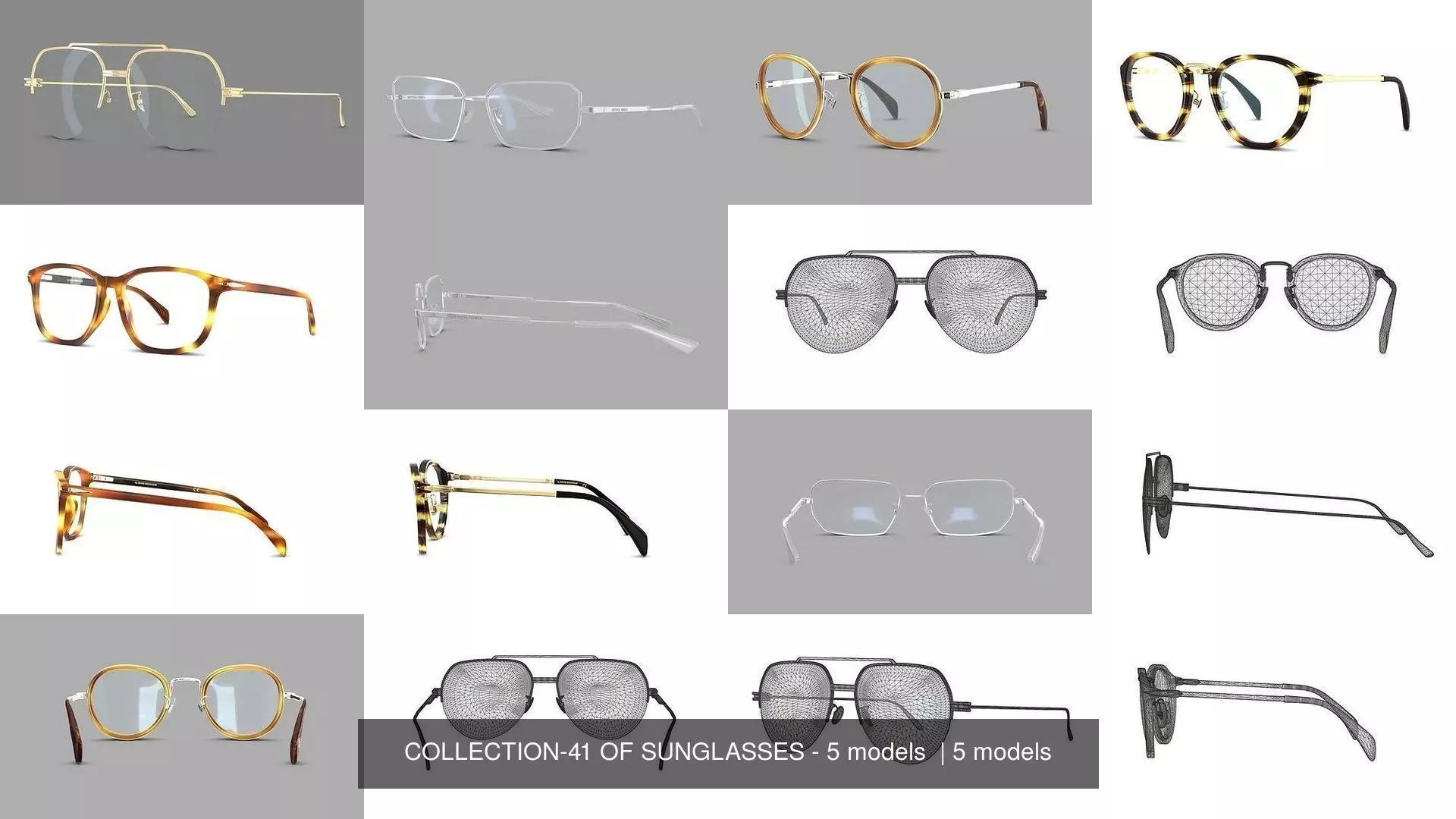 COLLECTION-41 OF SUNGLASSES - 5 models _0
