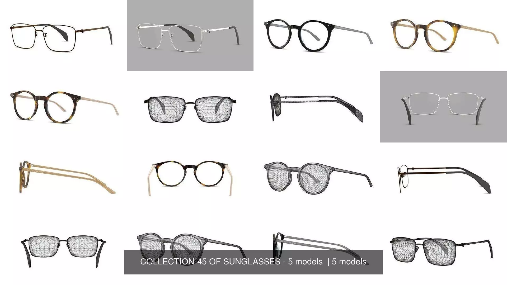 COLLECTION-45 OF SUNGLASSES - 5 models _0
