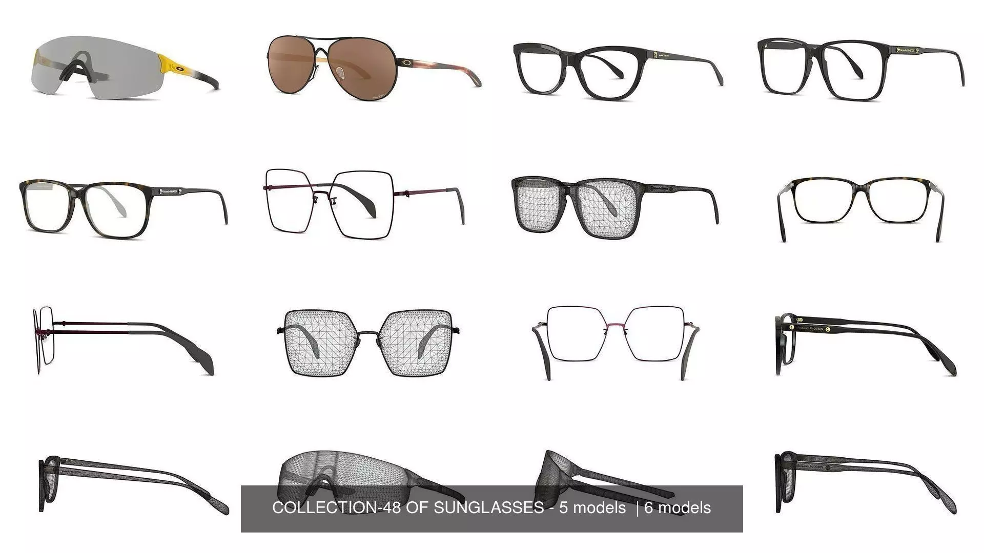 COLLECTION-48 OF SUNGLASSES - 5 models _0