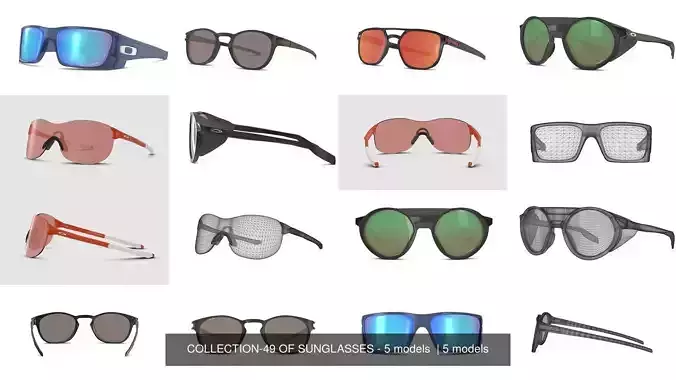 COLLECTION-49 OF SUNGLASSES - 5 models  