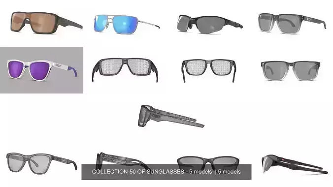 COLLECTION-50 OF SUNGLASSES - 5 models  