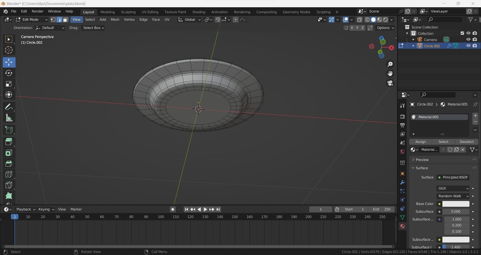 dish plate 3D model_4
