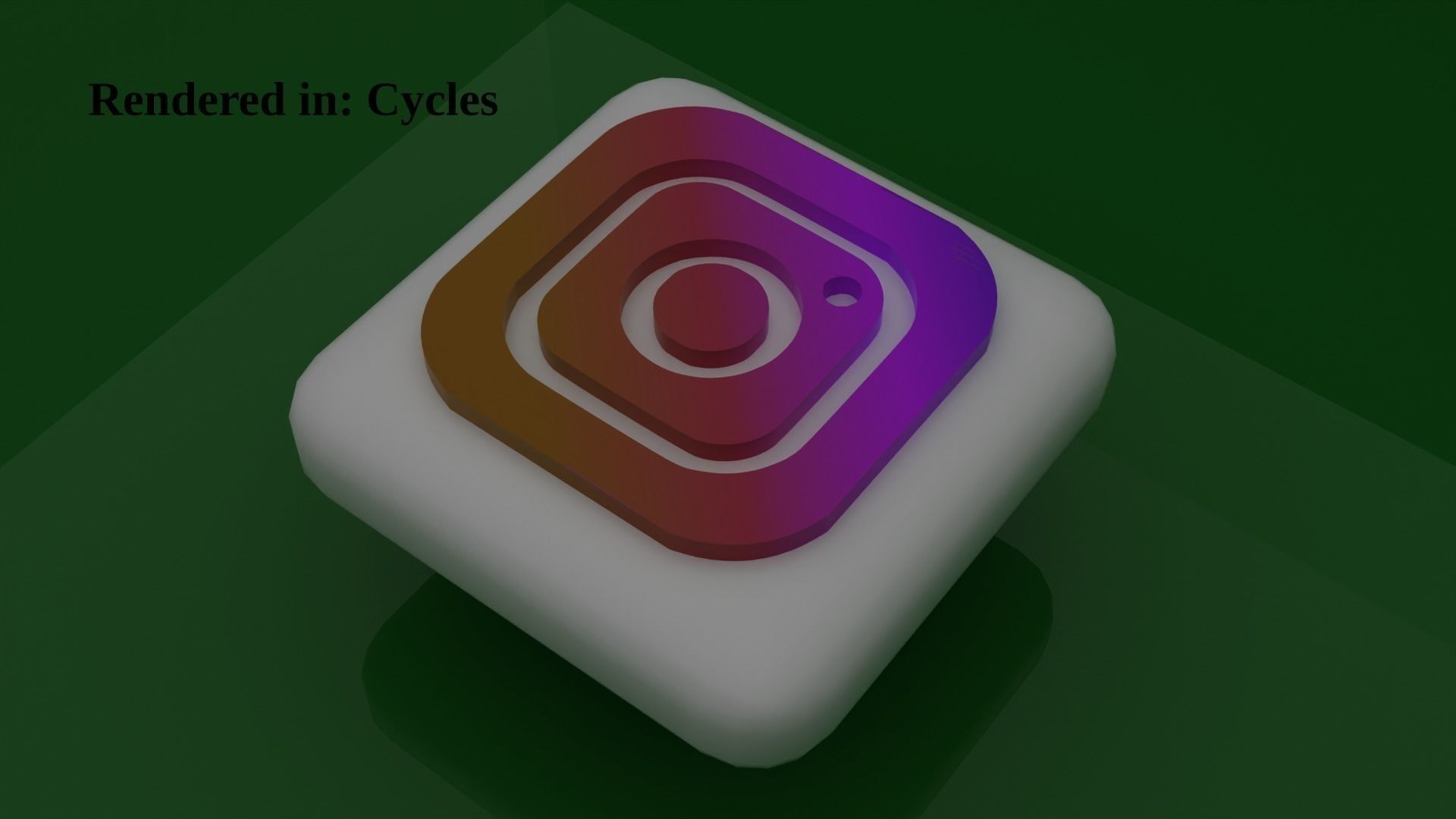 10 Most popular Social medias Icons  Pack  Low-poly 3D model_14