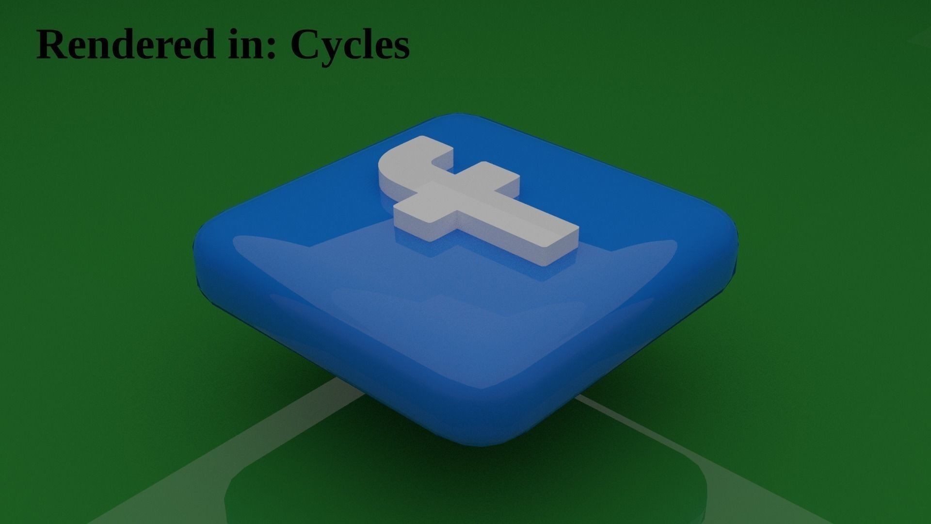 10 Most popular Social medias Icons  Pack  Low-poly 3D model_13