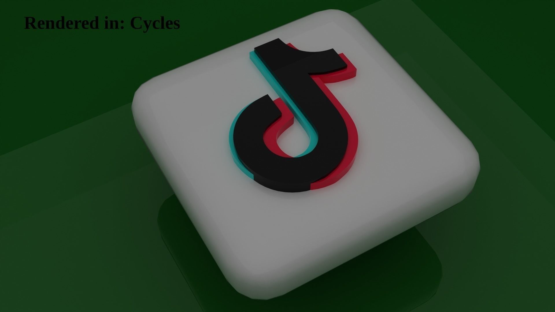 10 Most popular Social medias Icons  Pack  Low-poly 3D model_11