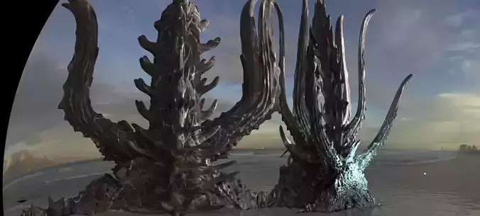 Alien Dragon God Bone Massive 2 Structures