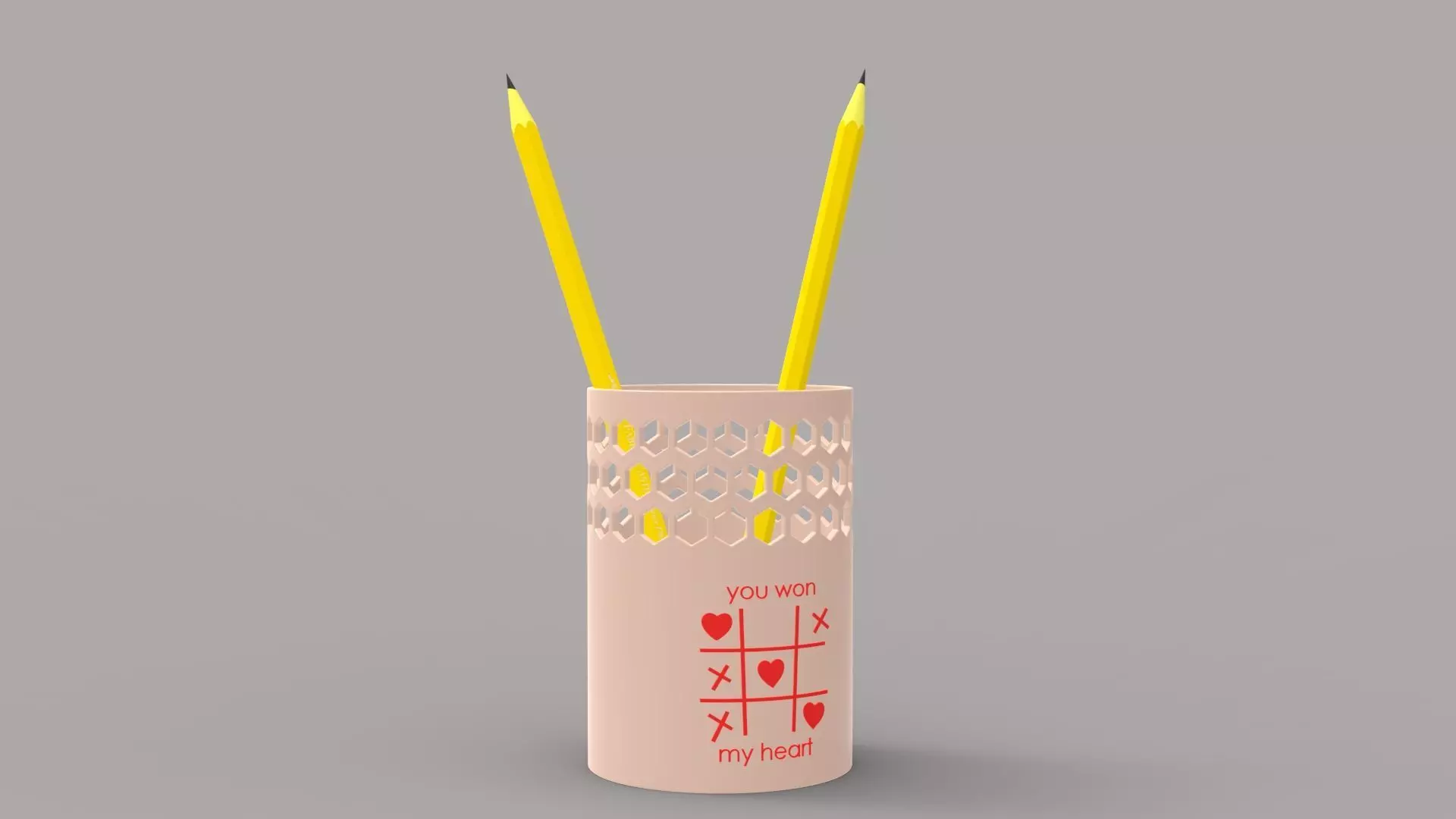 Pencil Case Valentine Gift for your girlfriend 3D print model