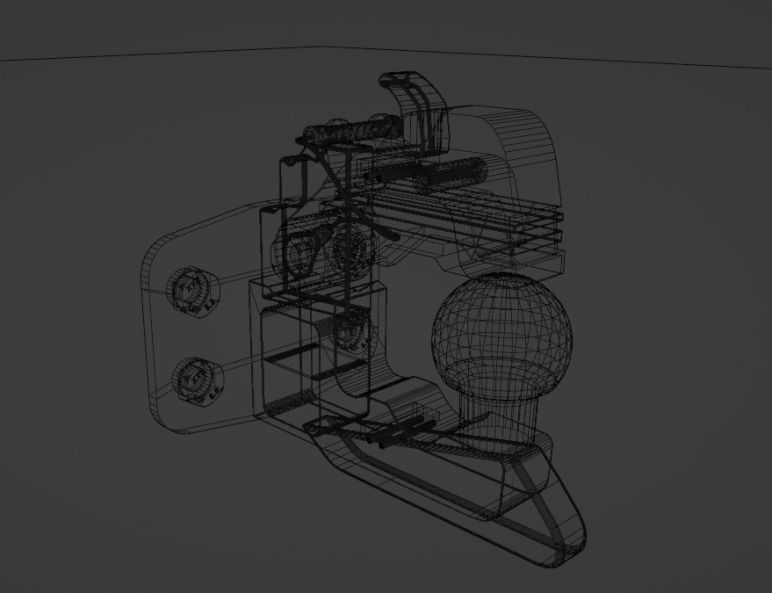 hitch ball 3D model_1