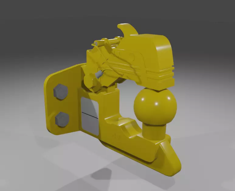 hitch ball 3D model_0