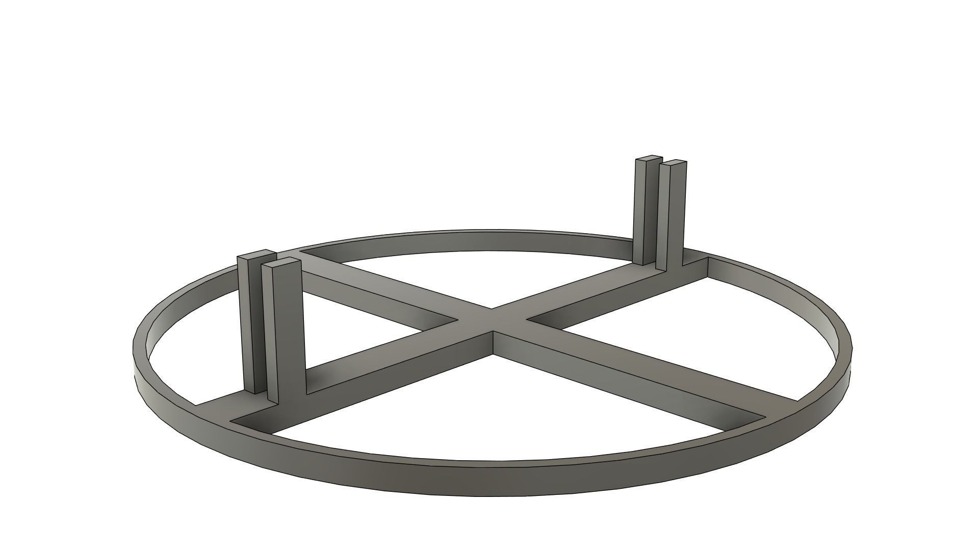 Spider web coaster 3D print model_3