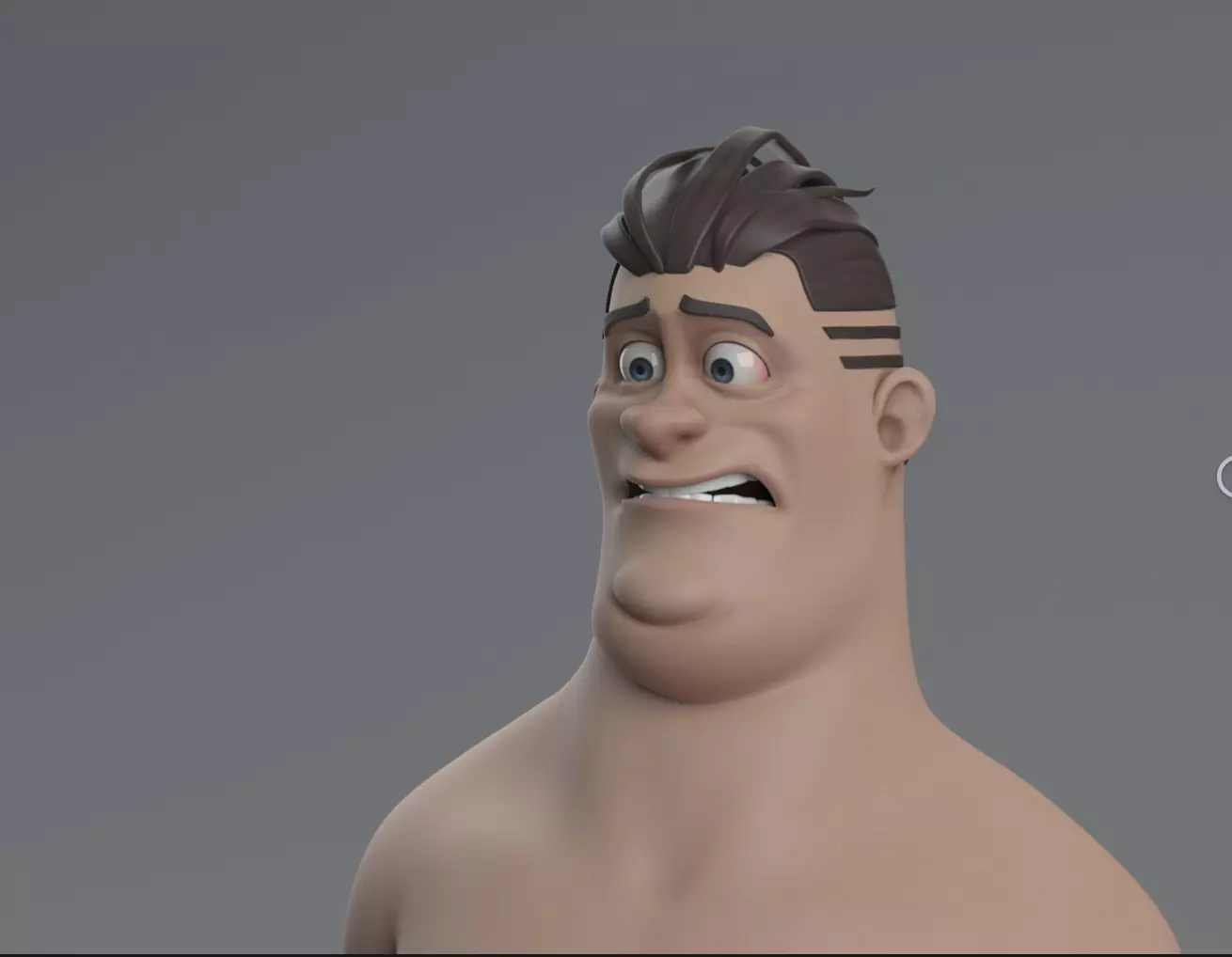 man Full body rig and full facial rig 3D model_0