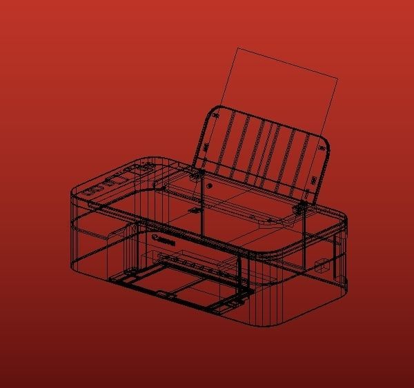 Cannon Printer 3D print model_2