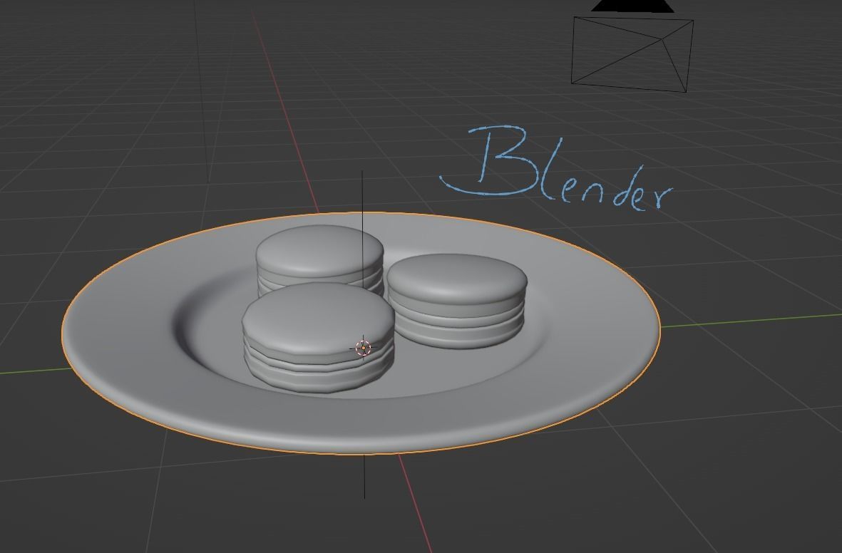 Macaroons macaron 3D model_5