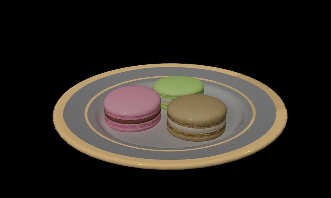 Macaroons macaron 3D model_14