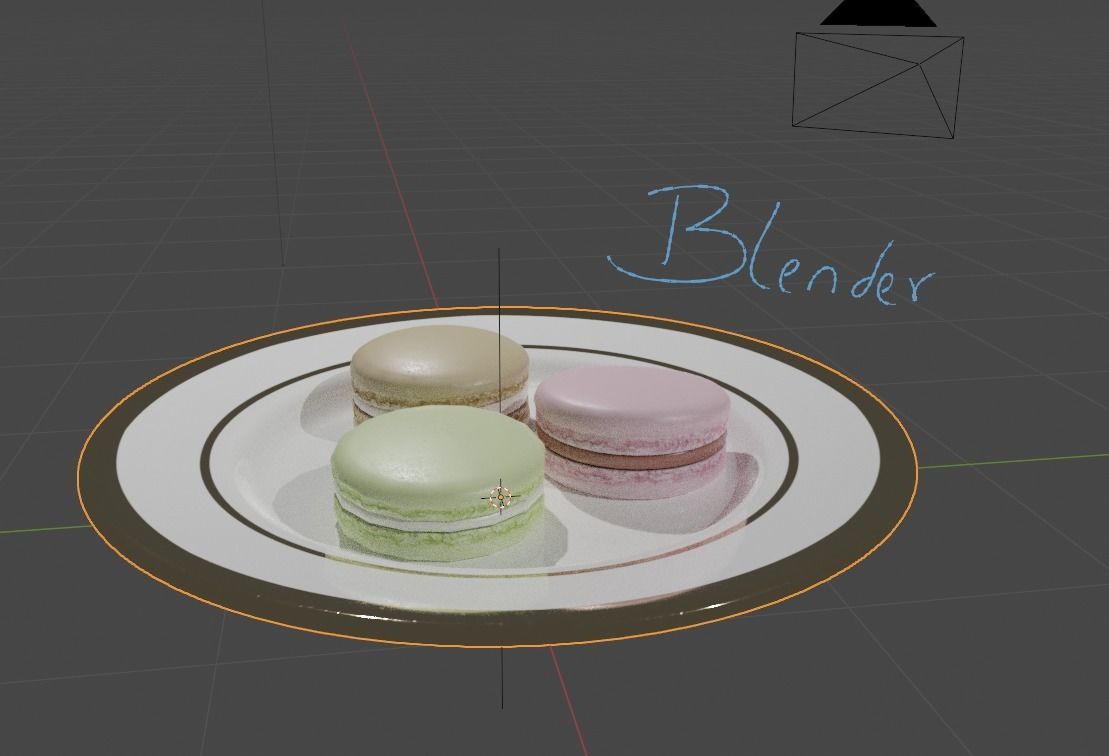 Macaroons macaron 3D model_4