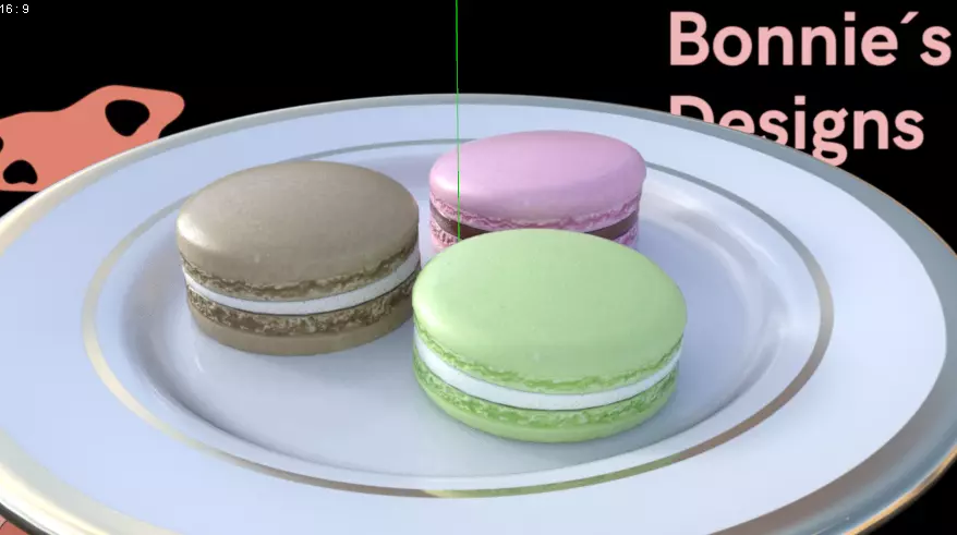 Macaroons macaron 3D model_0