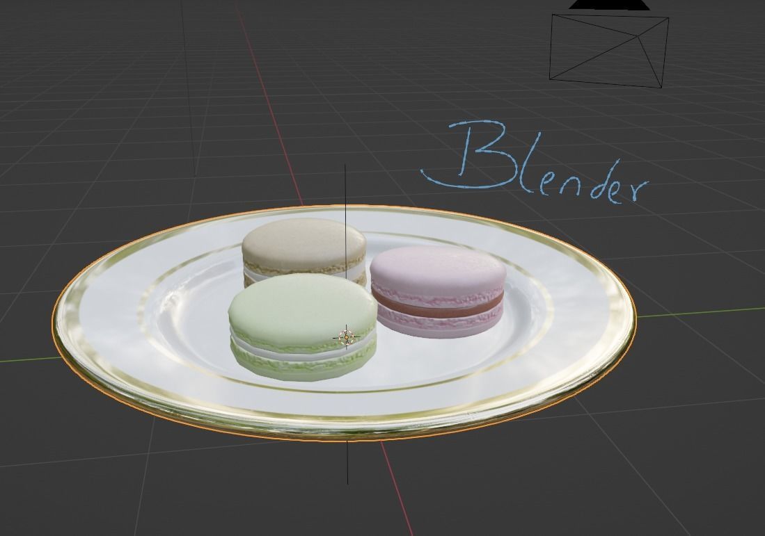 Macaroons macaron 3D model_6