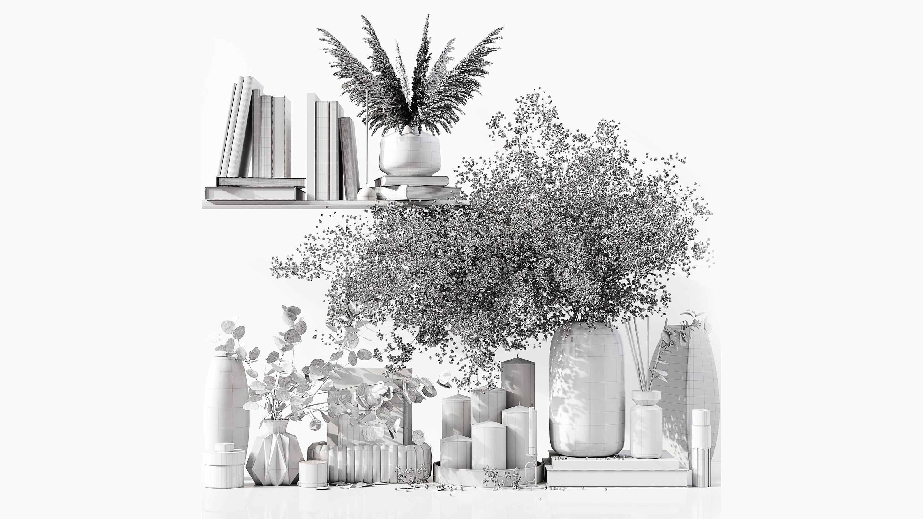 Decorative Set 142 3D model_6