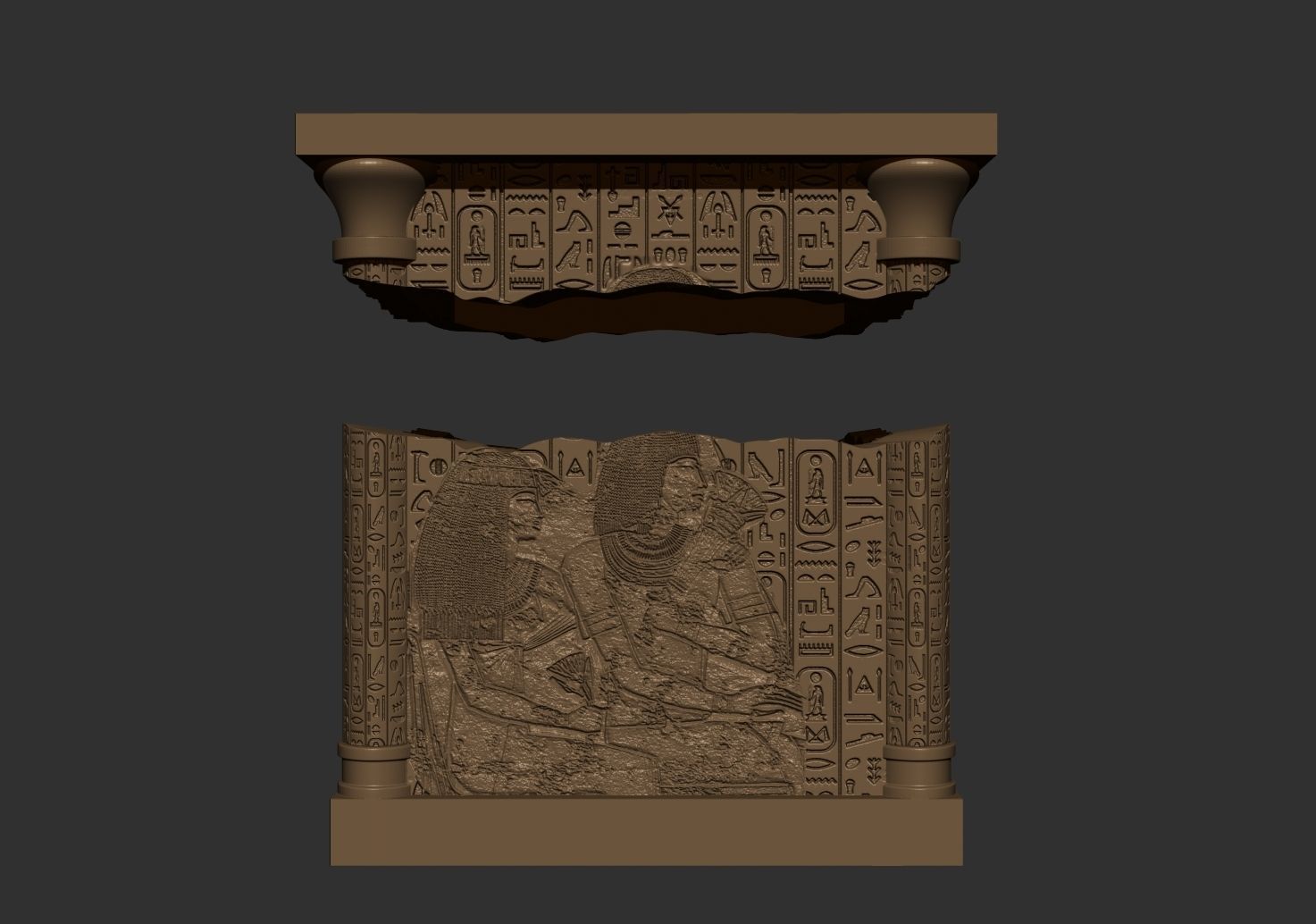 Ancient box 3D print model_2