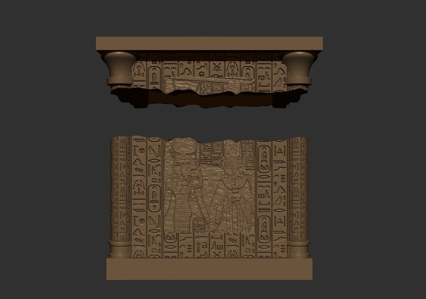 Ancient box 3D print model_1
