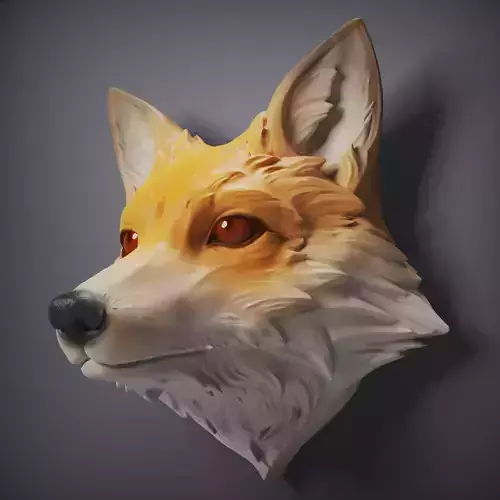Fox heads 3D print model