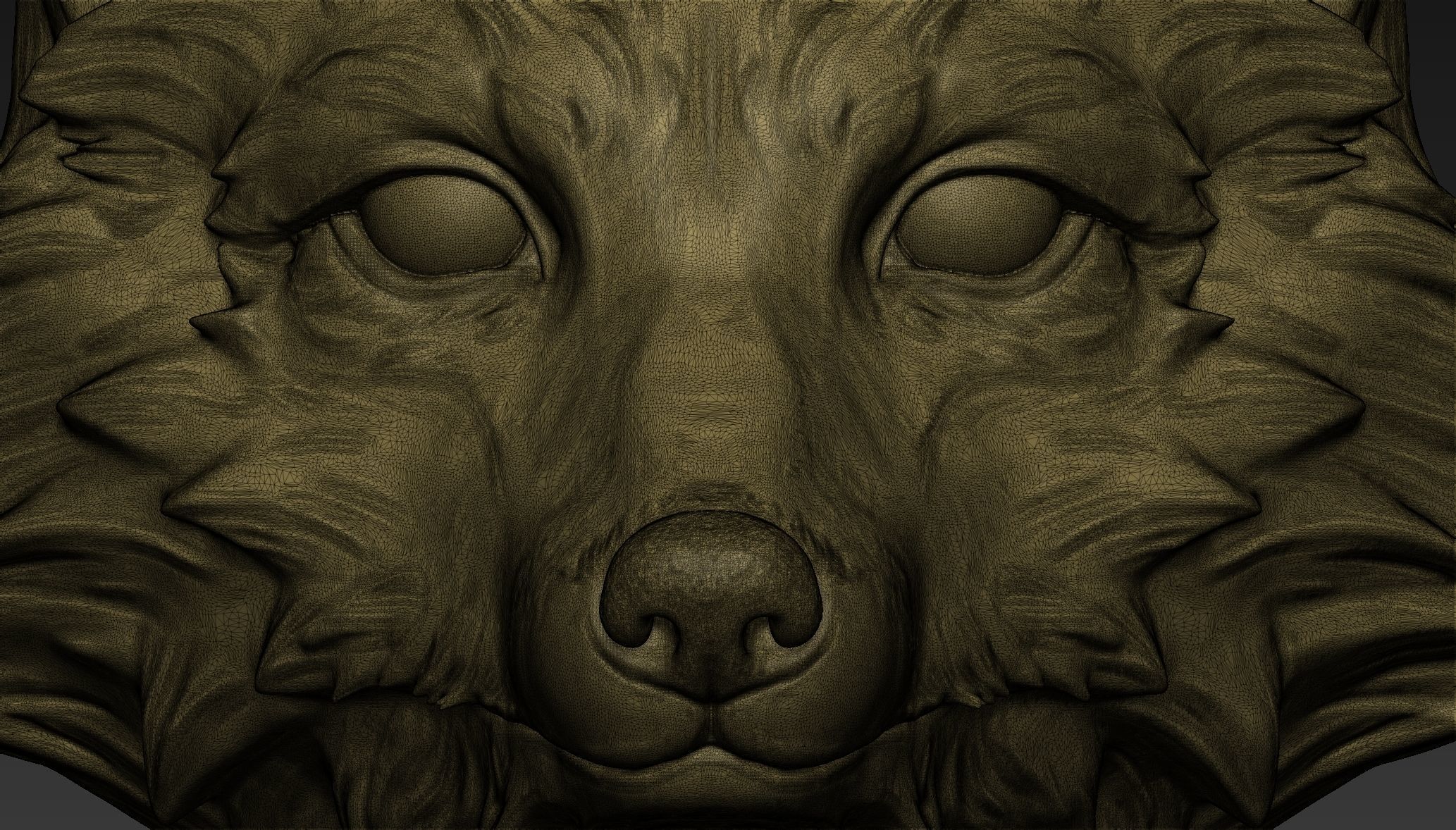 Fox heads 3D print model_6