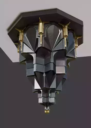 center muqarnas Low-poly 3D model