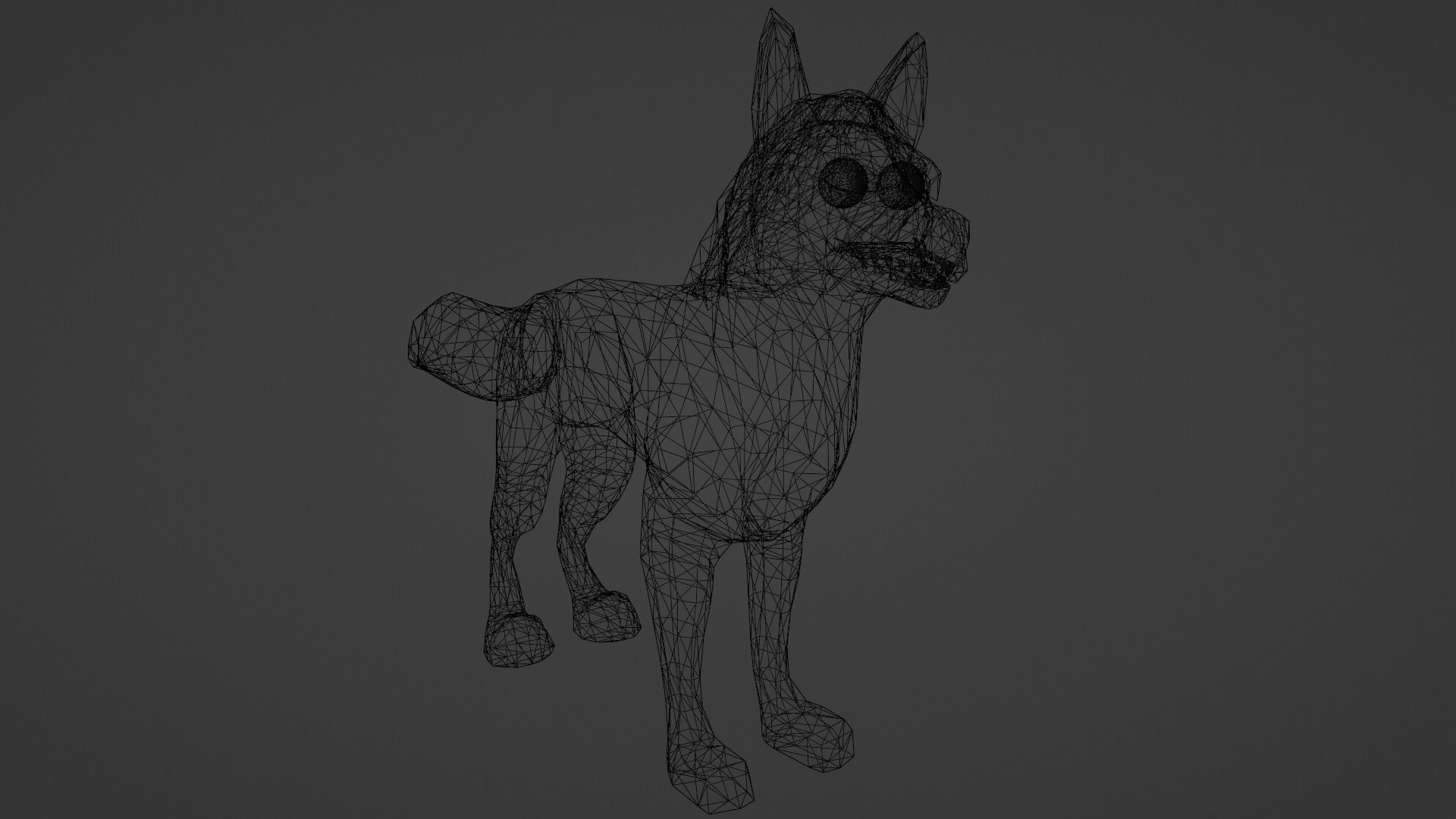 Stylized Dog Game Ready Rigged Low-poly 3D model_9