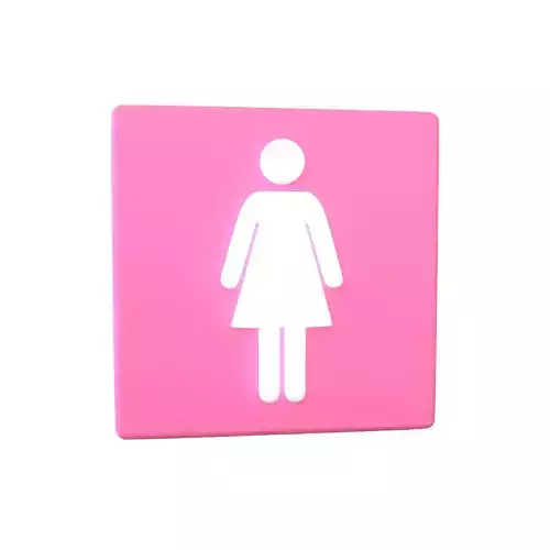 Girl Washroom Icon v1 001