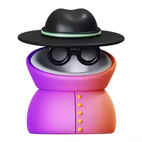 Incognito Mode 3D Icon
