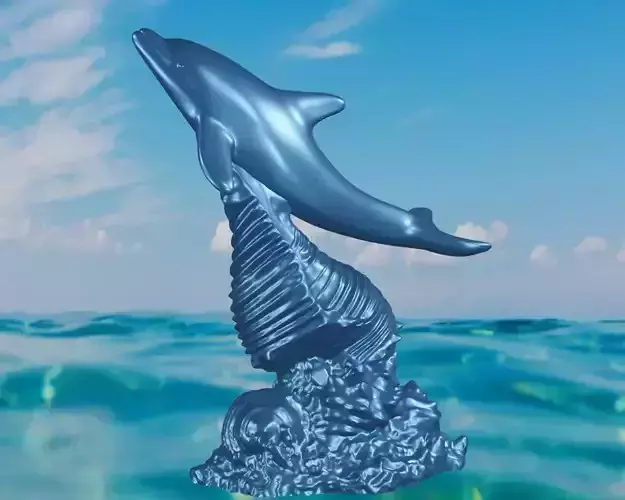 Dauphin coquillage 3D print model