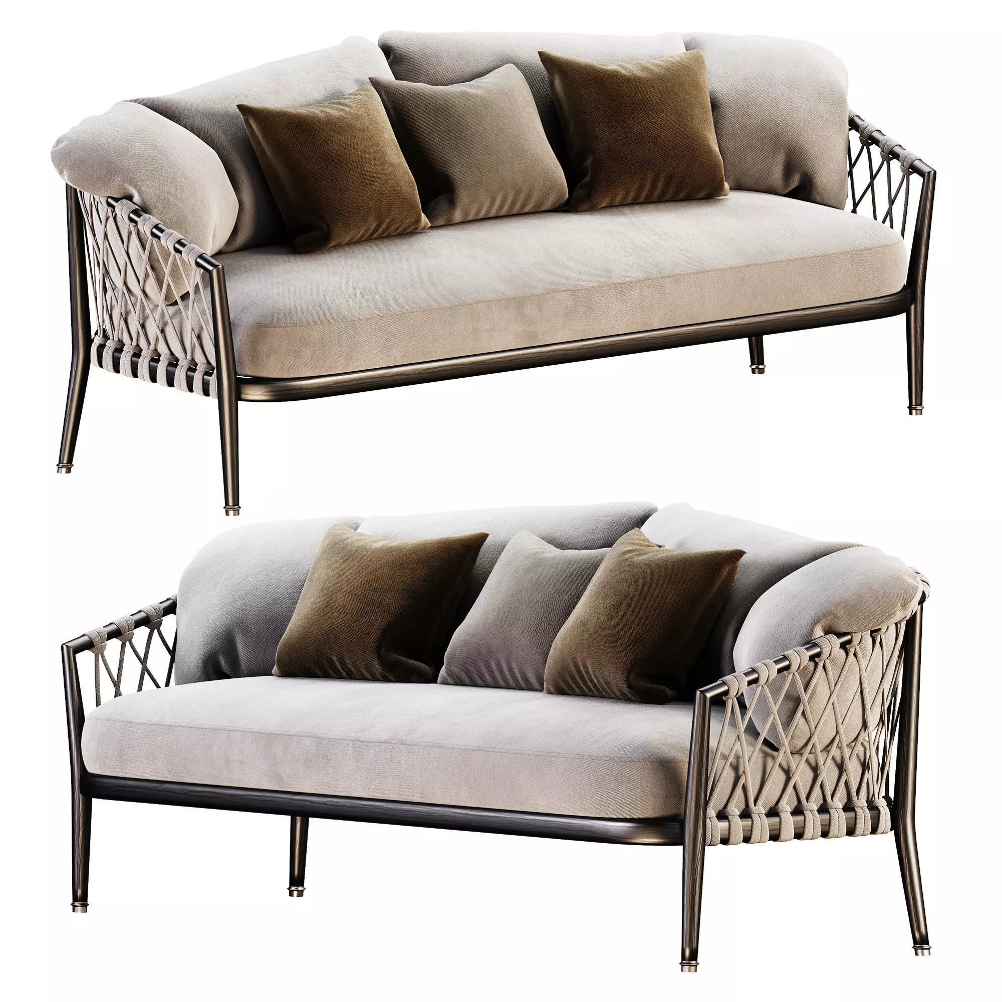 Erica outdor armchair 3D model