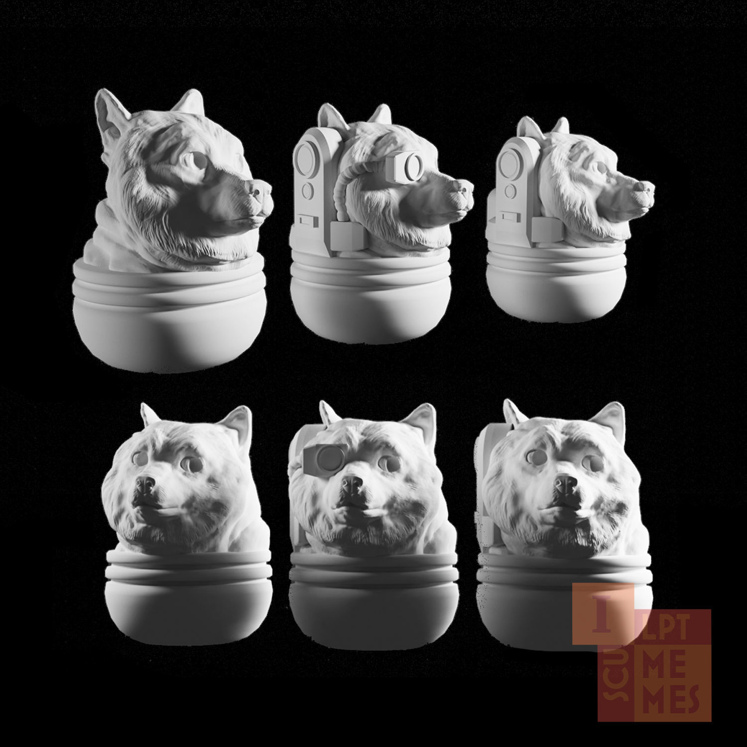 Doge Space Marine Head 3D model 3D printable | CGTrader