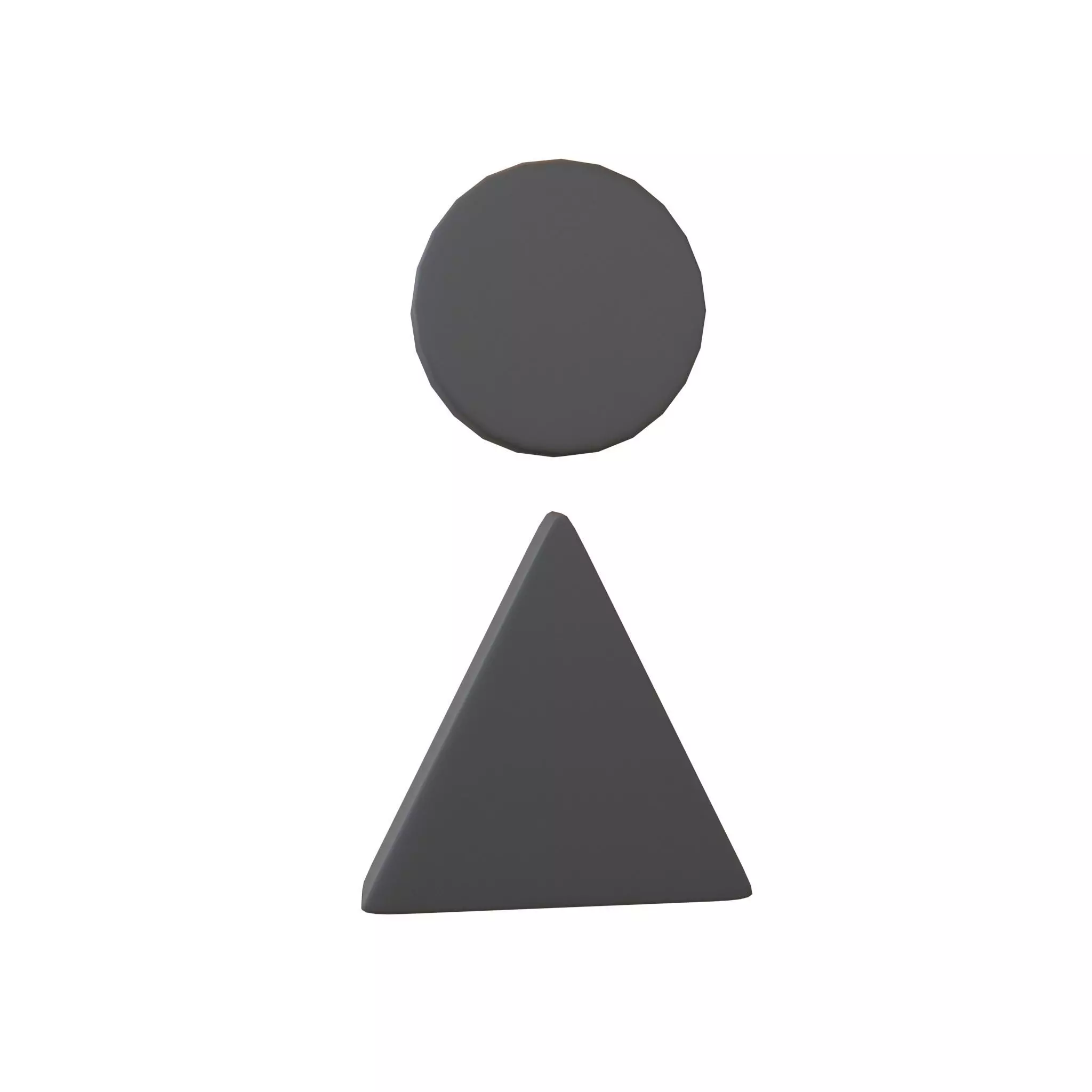 Girl Symbol v6 002 Low-poly 3D model_0