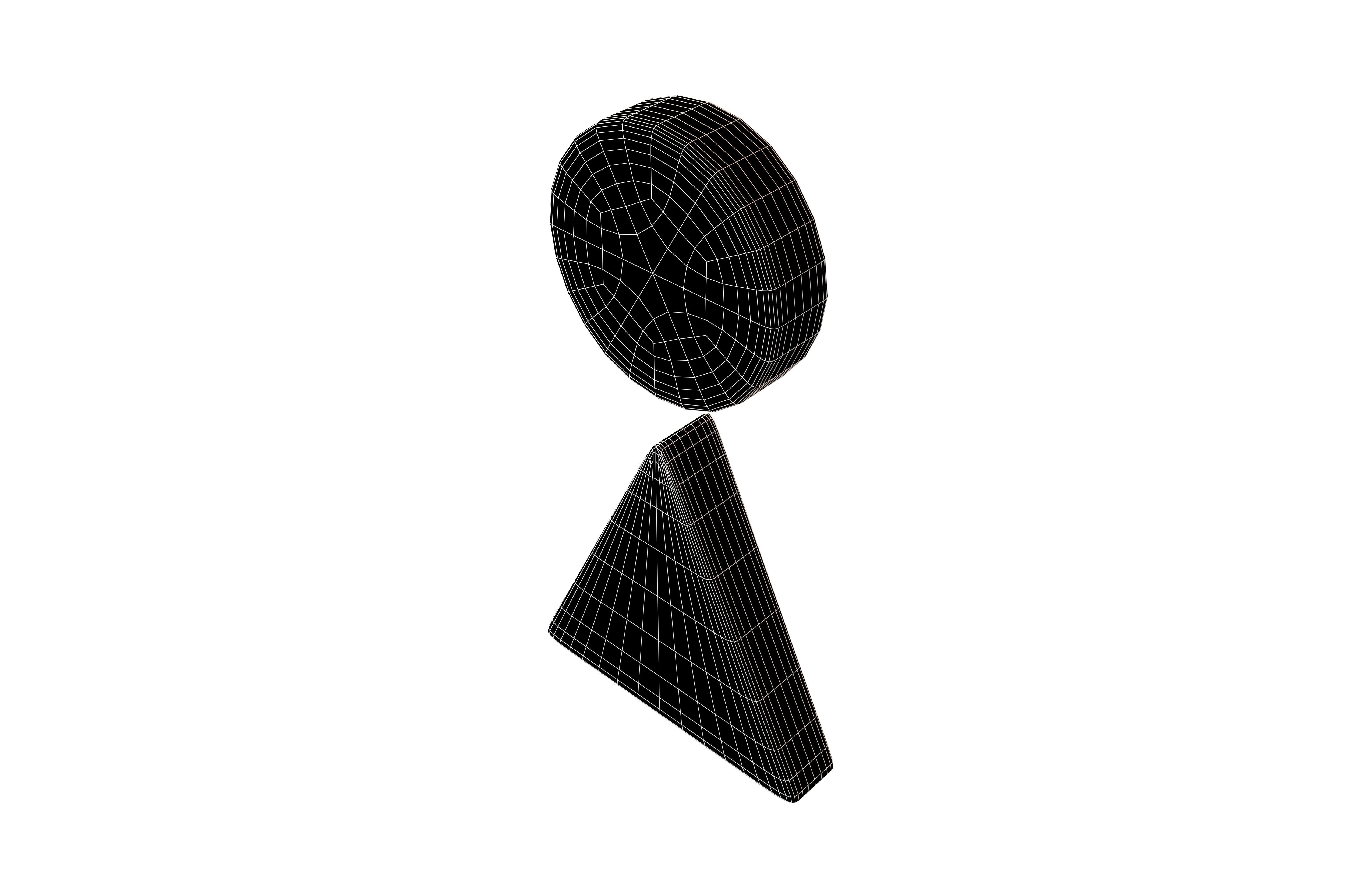 Girl Symbol v6 002 Low-poly 3D model_7