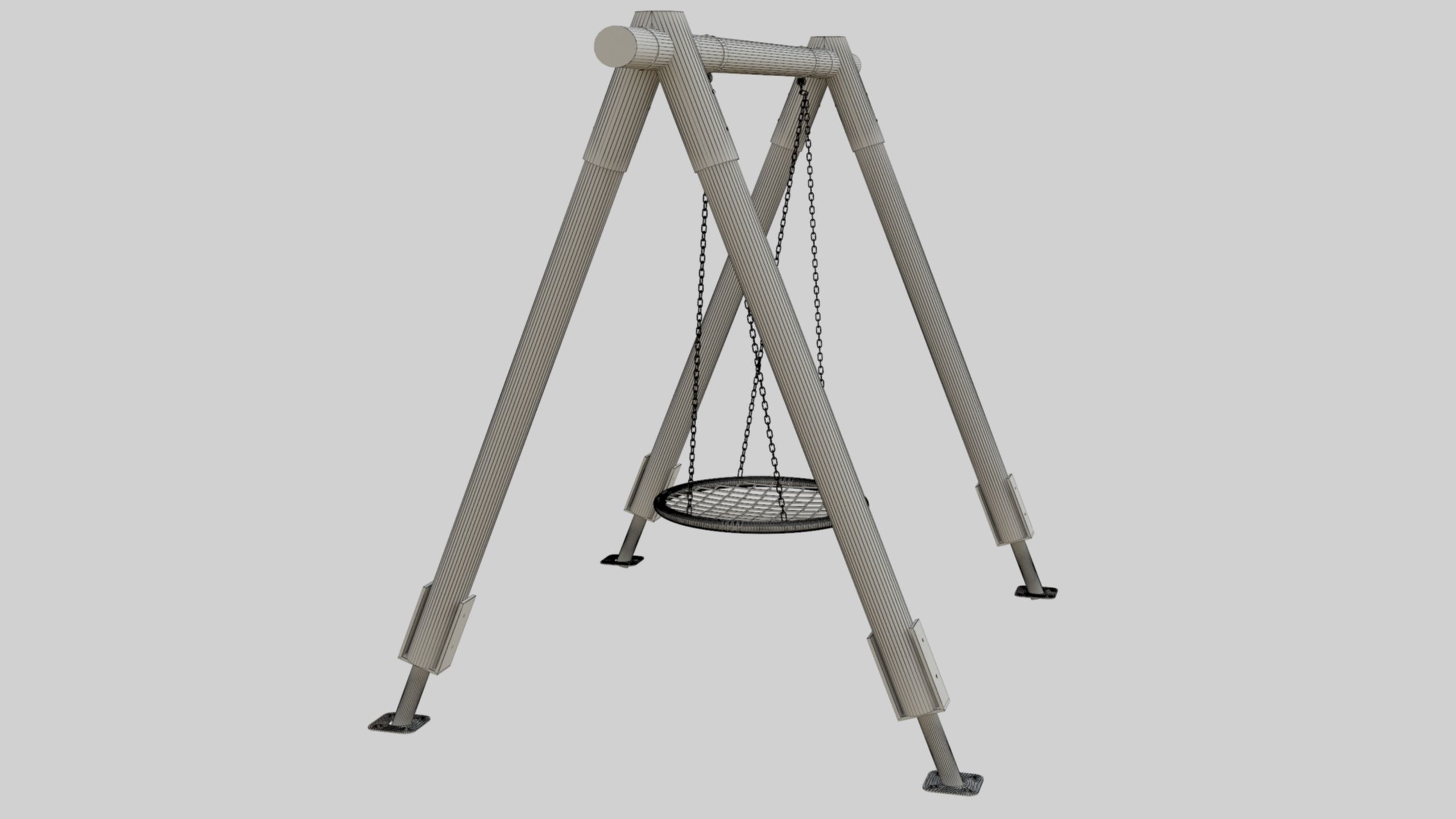 Playground Portal Swing - 01 3D model_34