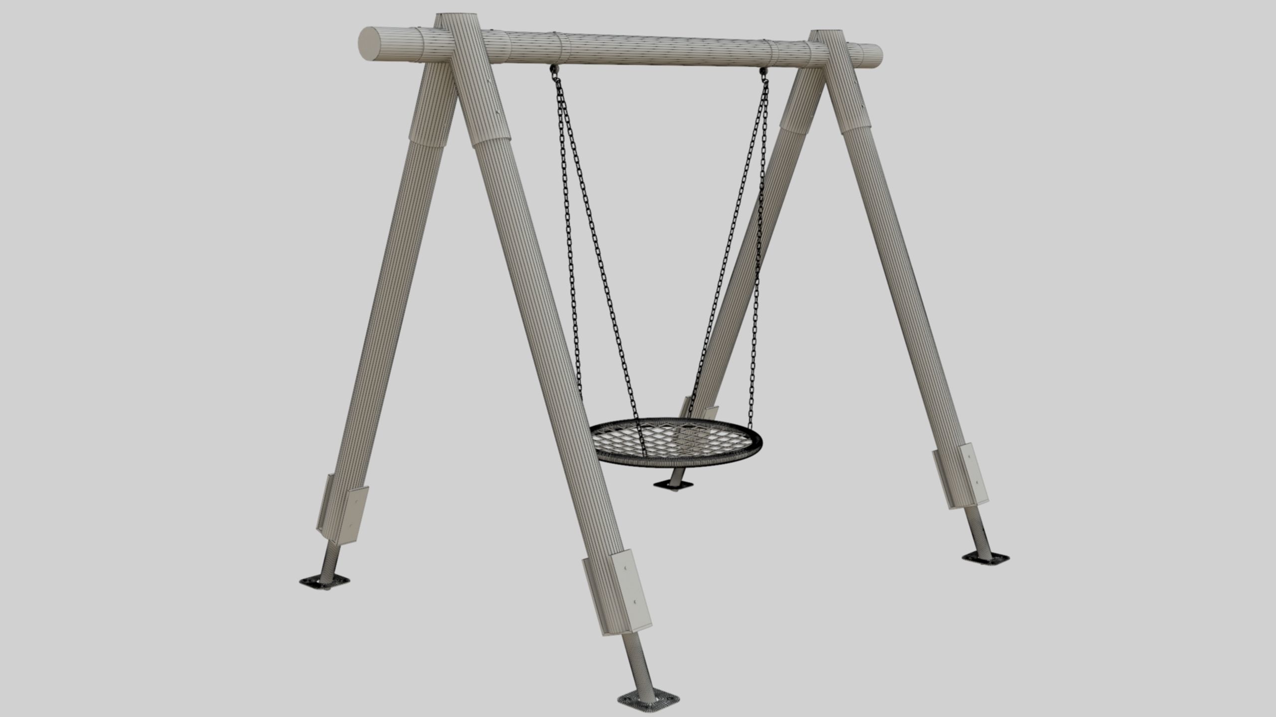Playground Portal Swing - 01 3D model_37