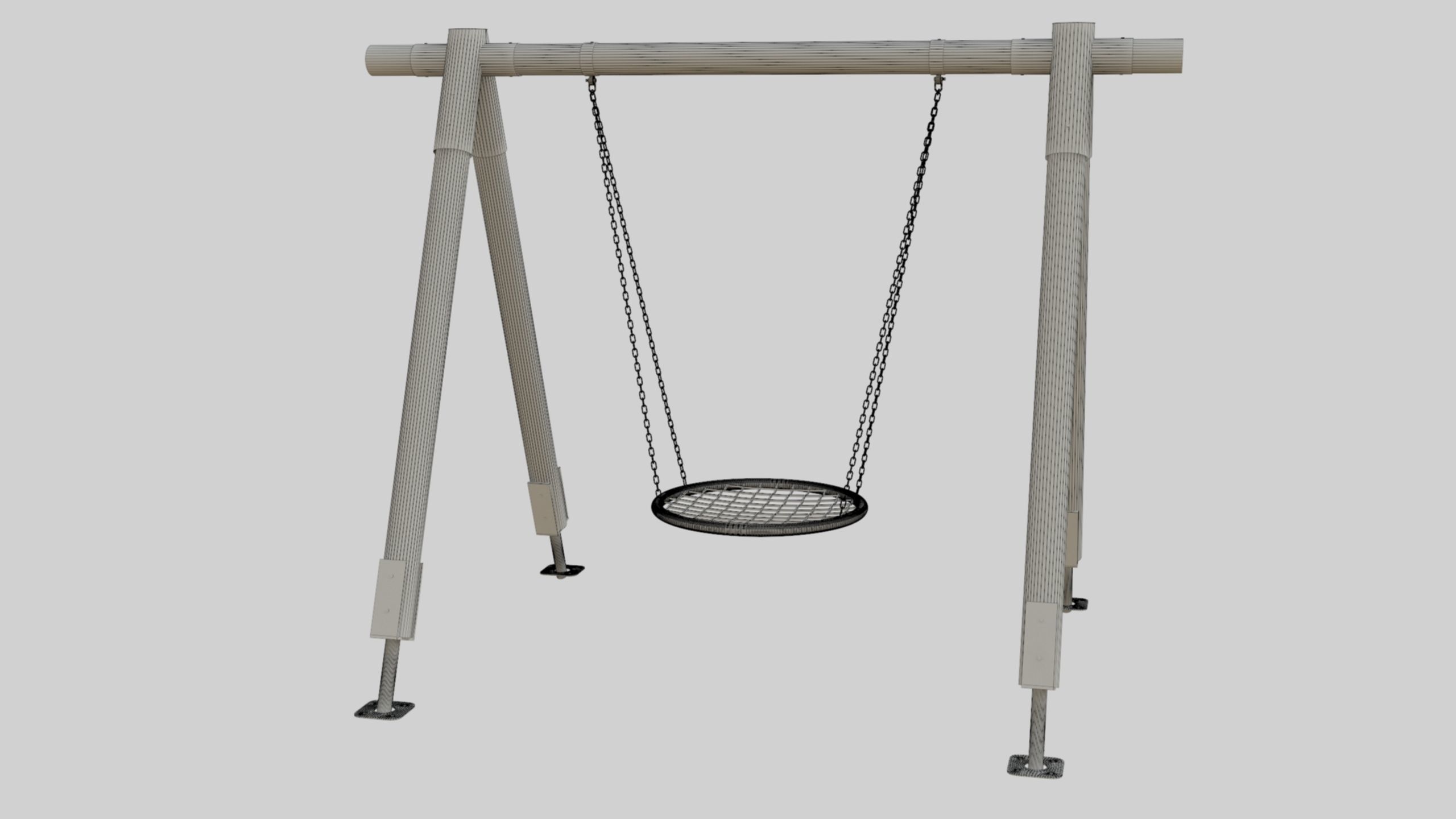 Playground Portal Swing - 01 3D model_38