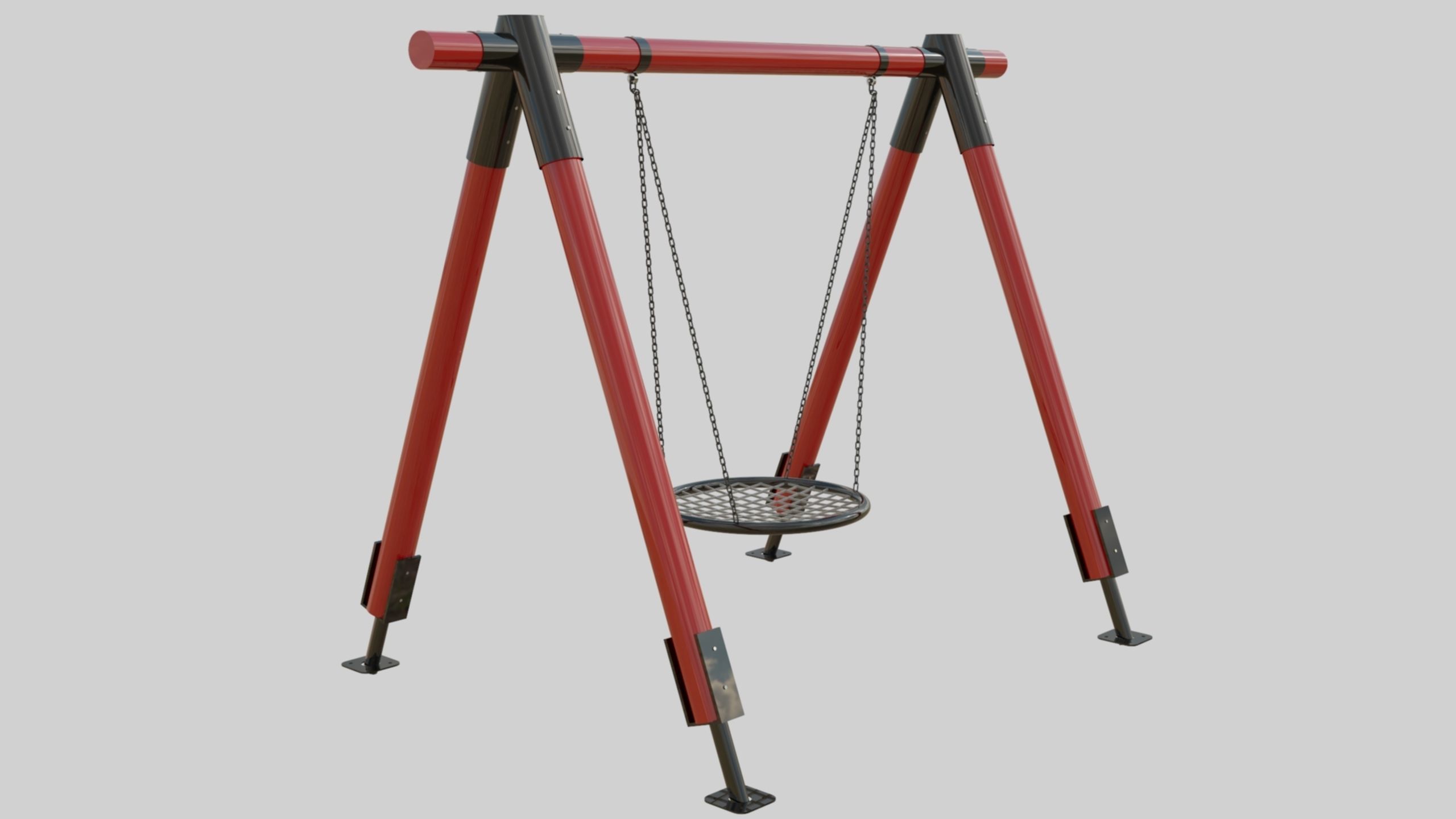 Playground Portal Swing - 01 3D model_11