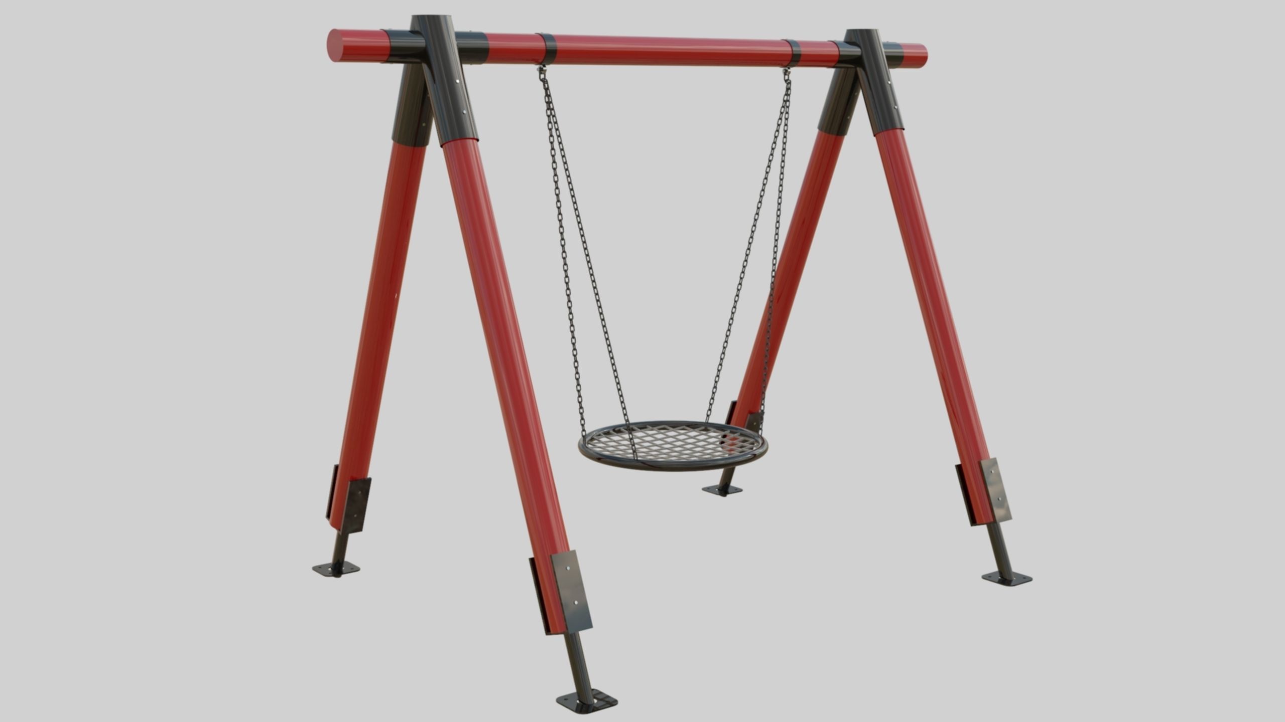 Playground Portal Swing - 01 3D model_4