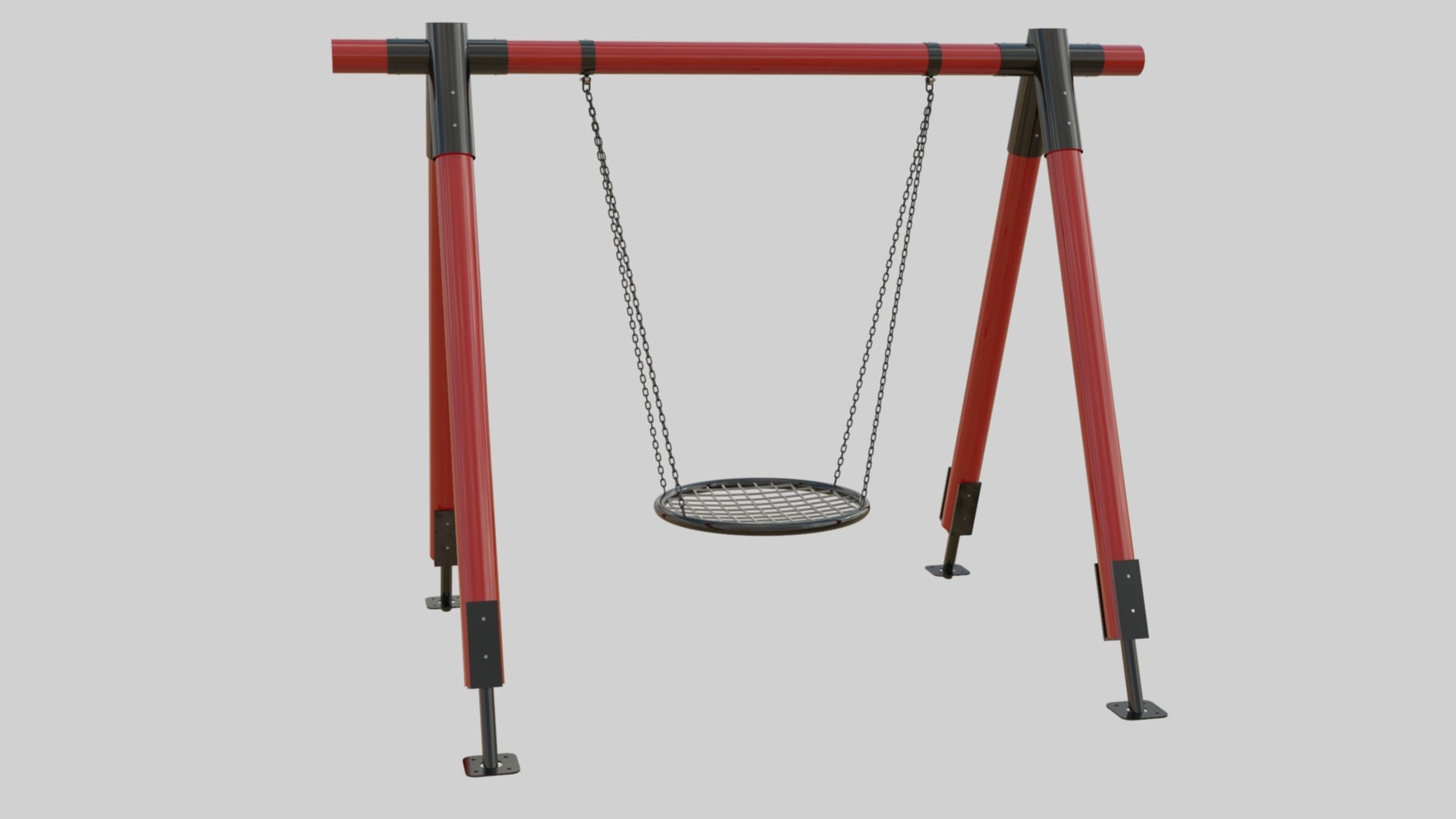 Playground Portal Swing - 01 3D model_22