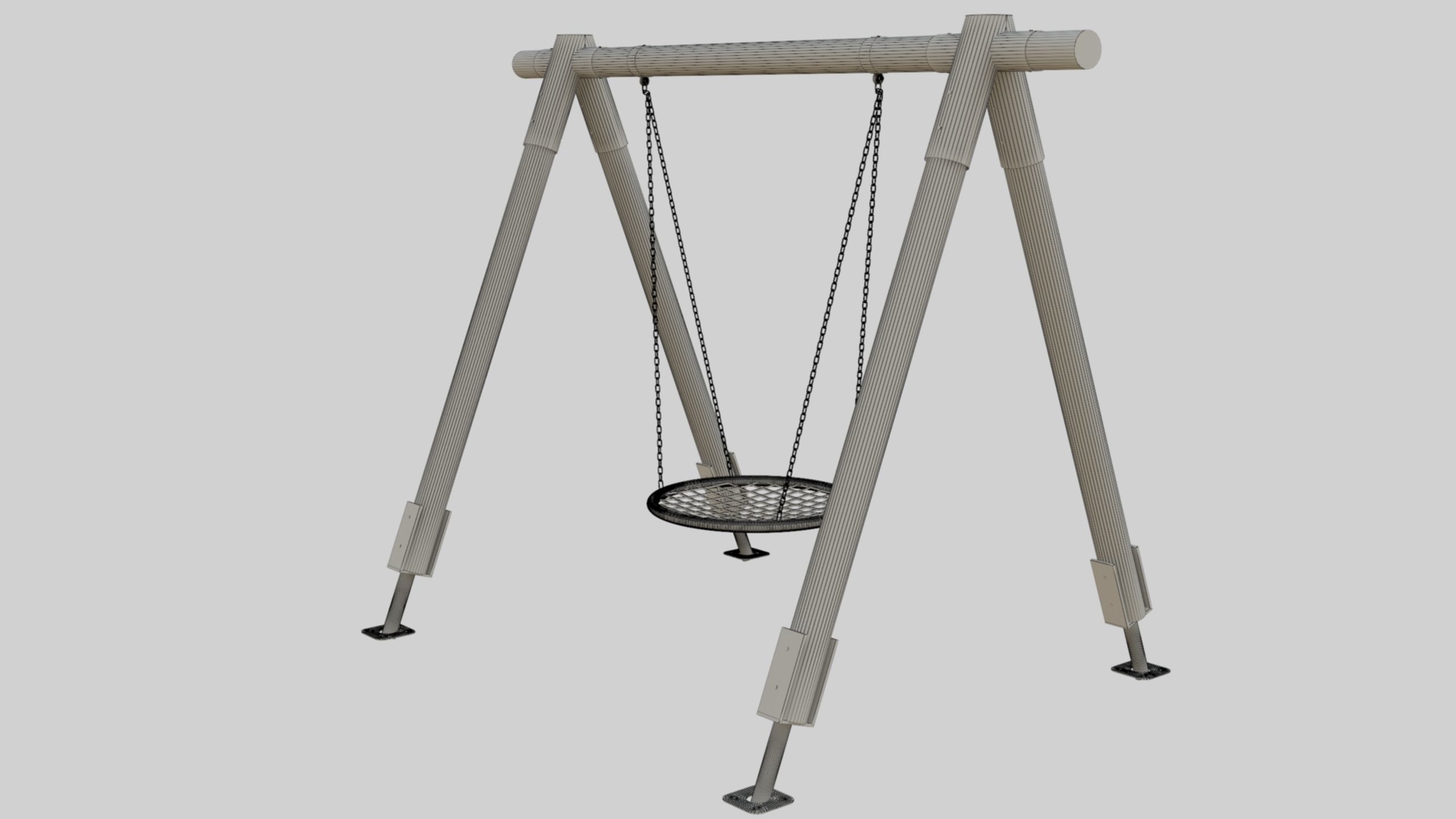 Playground Portal Swing - 01 3D model_28