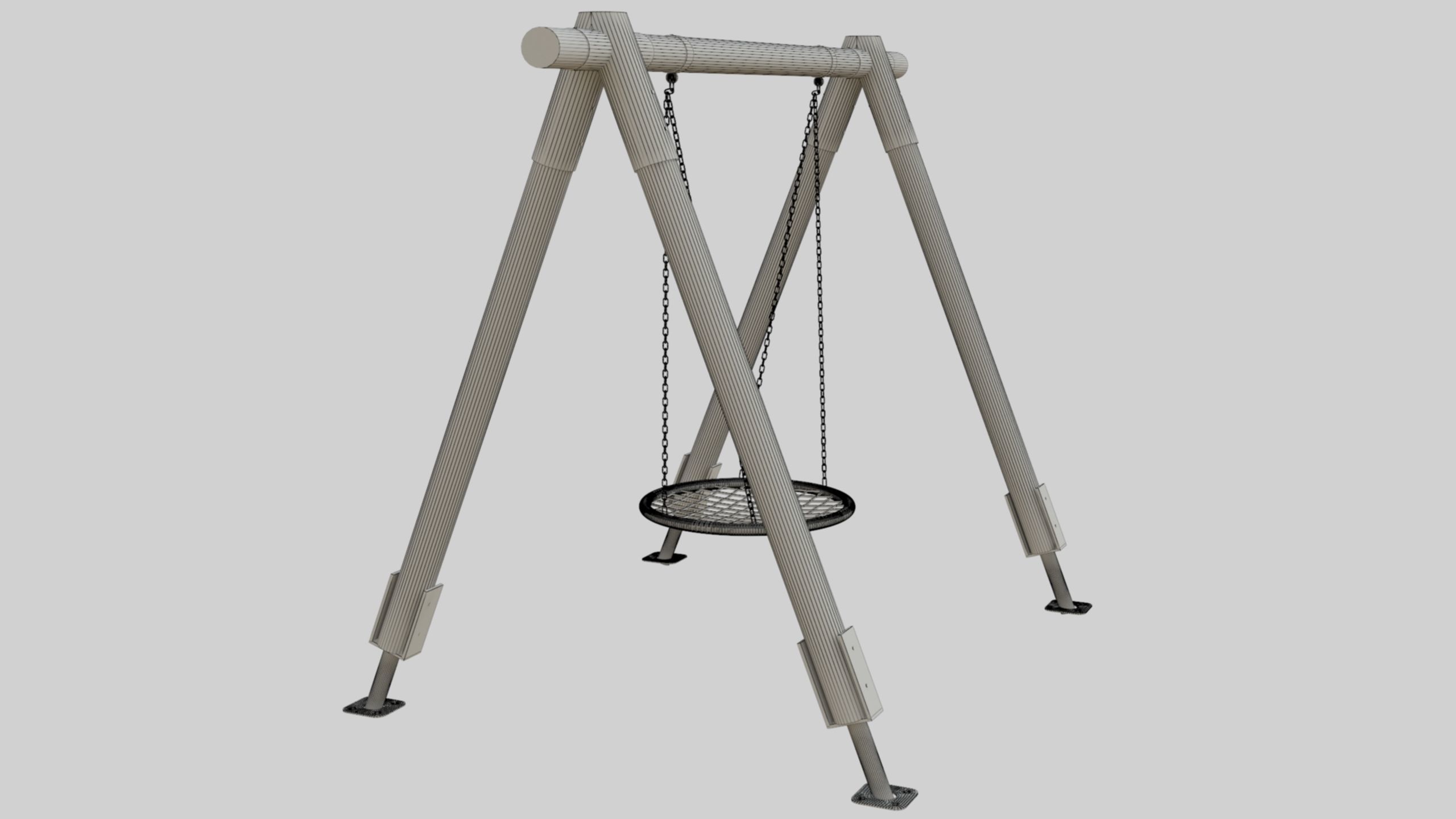 Playground Portal Swing - 01 3D model_35