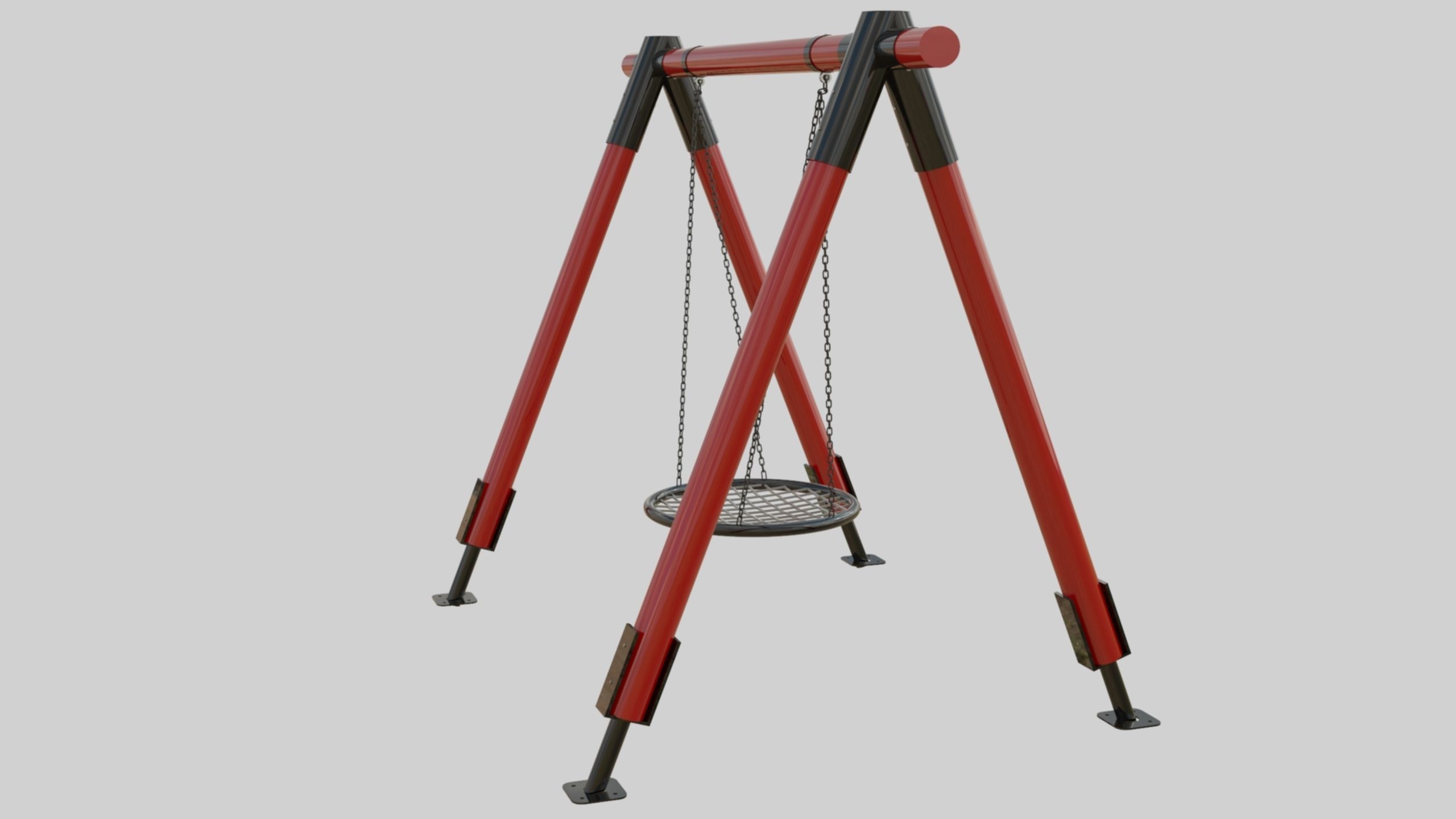 Playground Portal Swing - 01 3D model_6