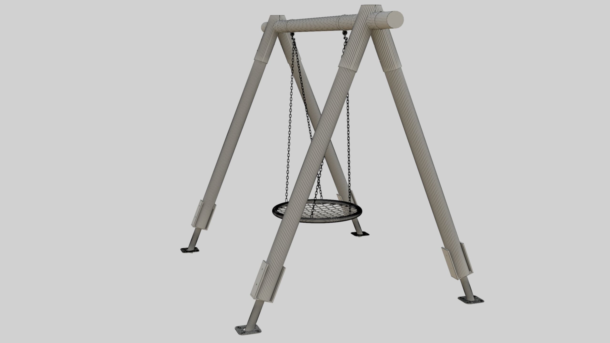 Playground Portal Swing - 01 3D model_26