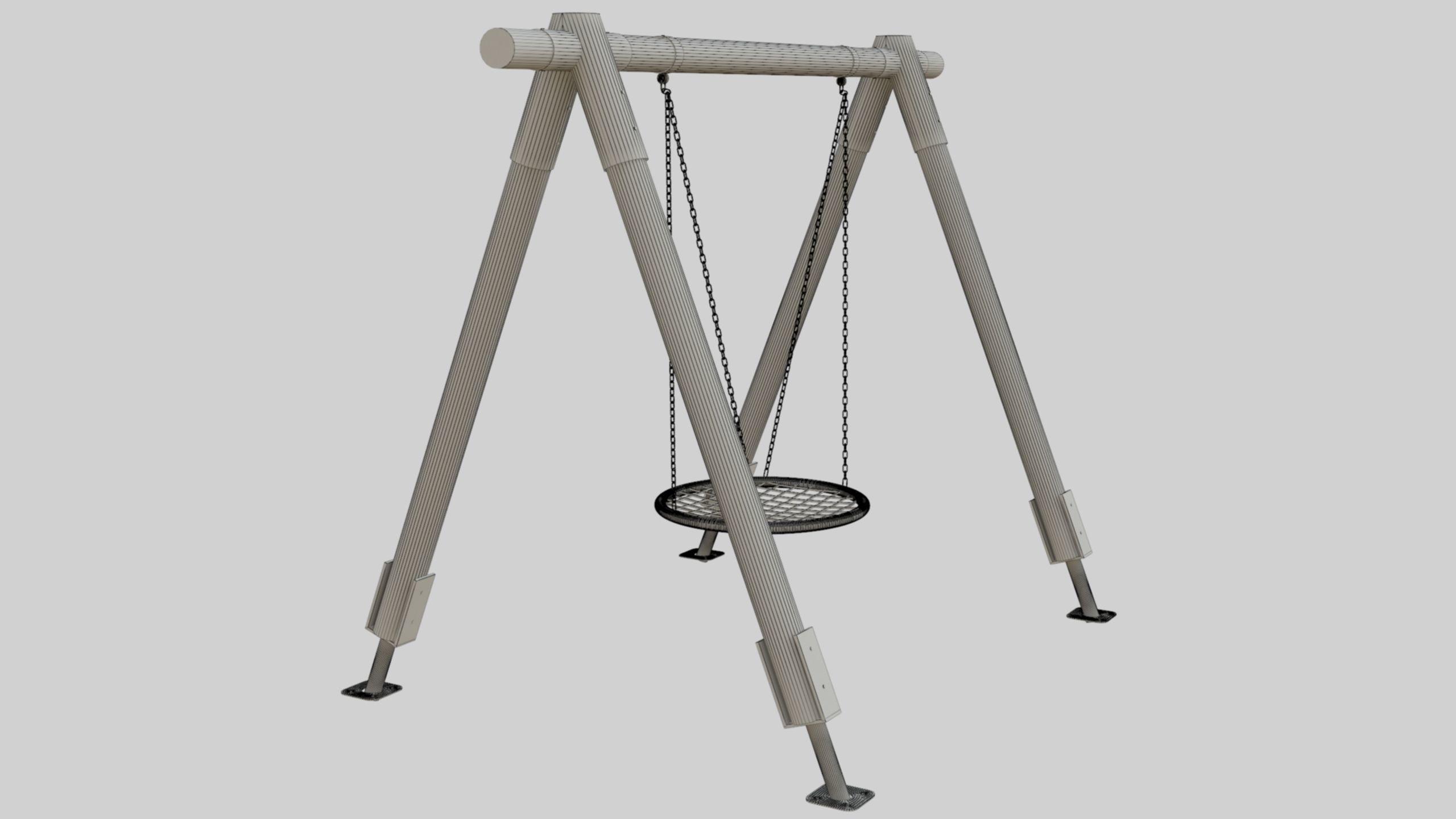 Playground Portal Swing - 01 3D model_29