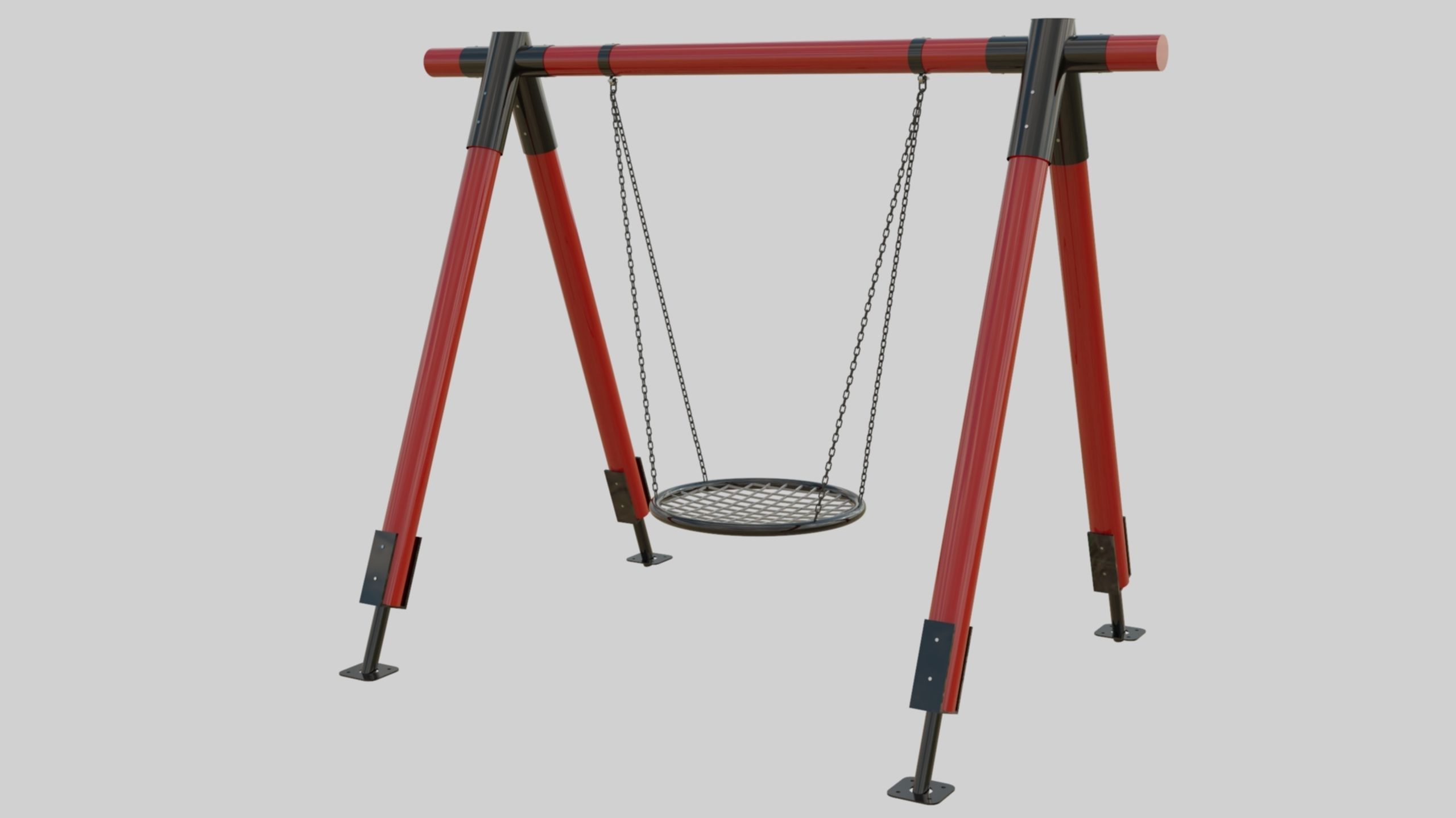 Playground Portal Swing - 01 3D model_7