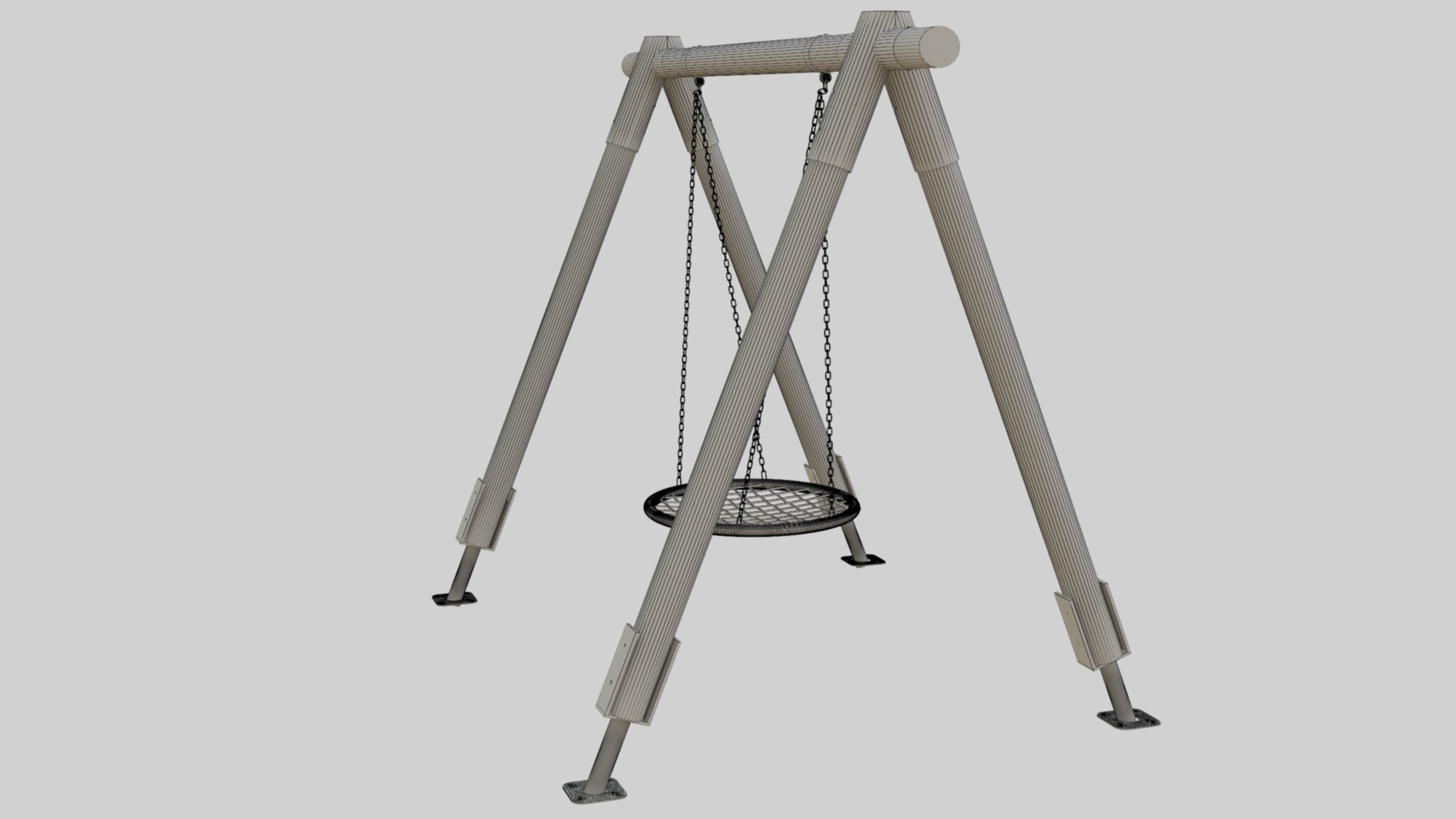 Playground Portal Swing - 01 3D model_40