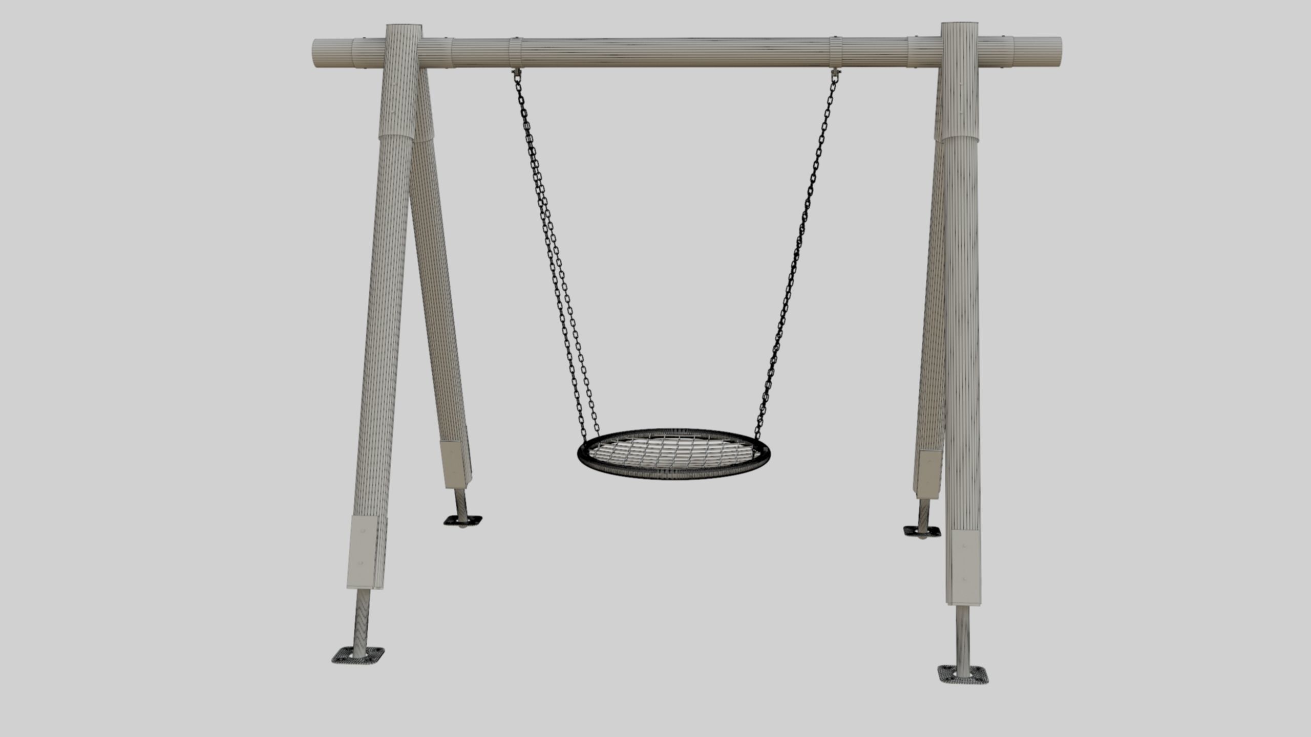 Playground Portal Swing - 01 3D model_36